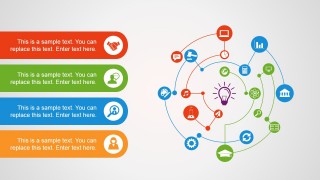 Startup Radial Illustration & Connected Ideas