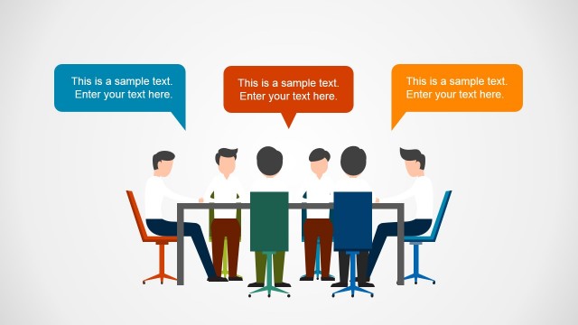 Team Working Illustration for PowerPoint