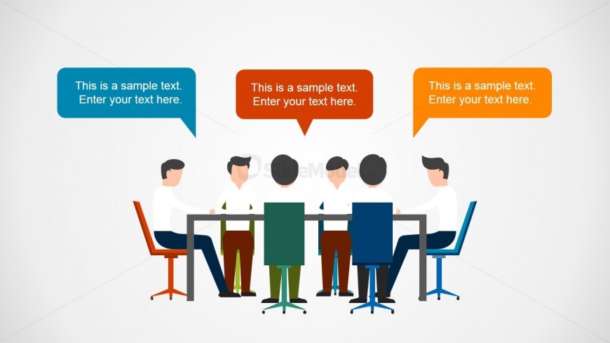 Team Working Illustration for PowerPoint
