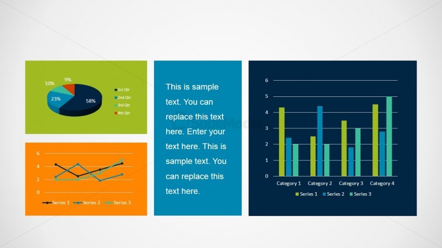 Simple Dashboard Slide Design for PowerPoint