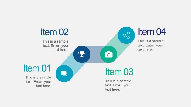 Creative Timeline Concept with Icons for PowerPoint