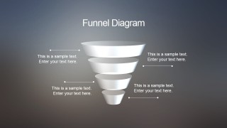 Blur Funnel Diagram for PowerPoint