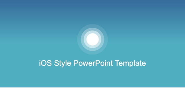 iOS Style PowerPoint Background Template