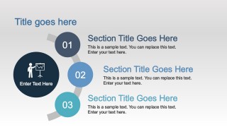 PPT Template 3 Steps Design