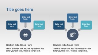 PPT SmartArt Diagram for Comparing Concepts