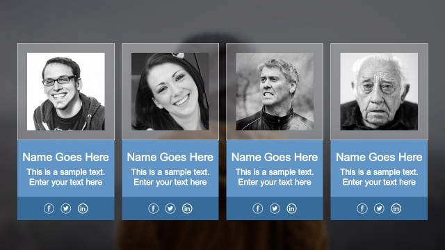 Our Team iOS Style PowerPoint Template