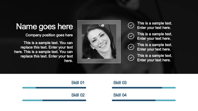 Founder Description Slide Design