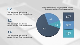 PPT Template Flat Pie Chart