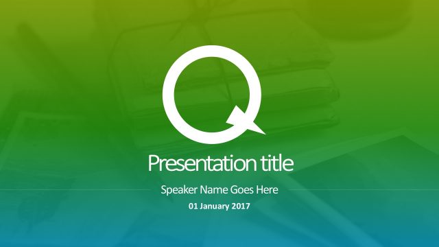 Green Duotone Gradient Corporate Template