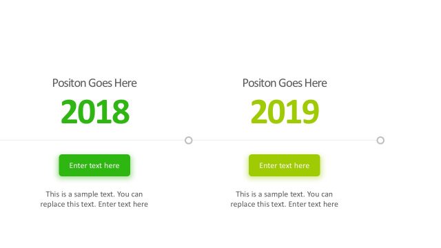 Green Duotone Timeline PowerPoint Template