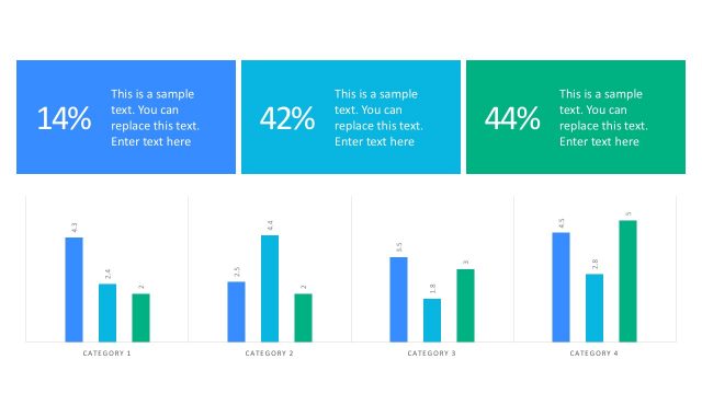 4-Category Chart Layout for PowerPoint