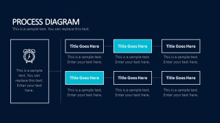 Business Process Diagram With Time Icon PowerPoint Design