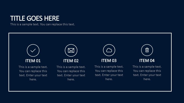 4 Steps Business Plan Template For PowerPoint