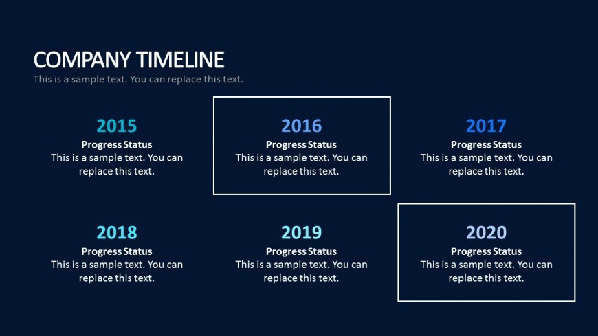Yearly Timeline For PowerPoint Business Presentations