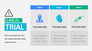 Hospital Trial 3 Phase Approach PowerPoint Templates