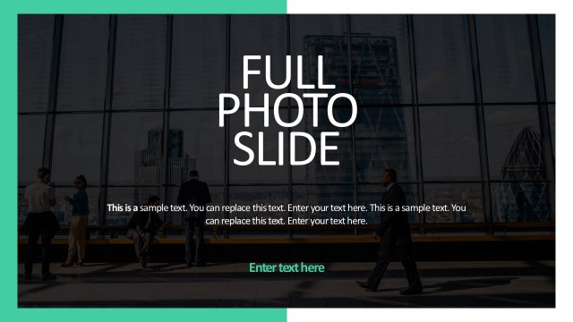 Full Photo Slide PowerPoint Template Background