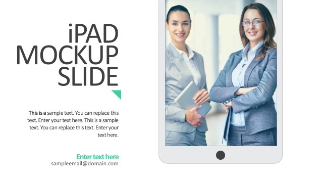 iPad Mockup Slide Vectors For PowerPoint