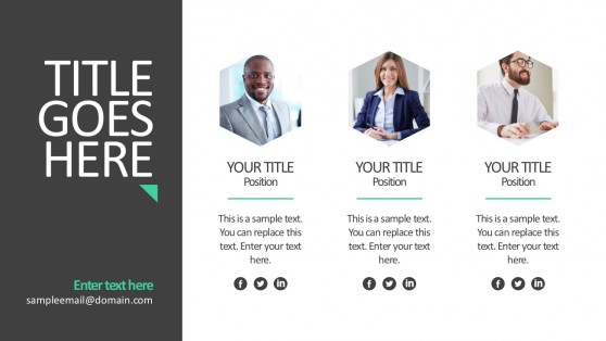 Business Team Profile Template Slides
