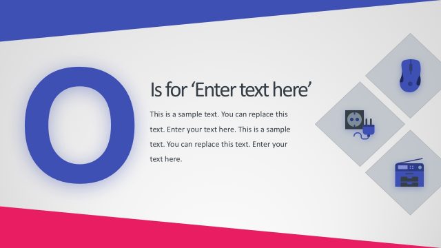 Clean Alphabet Layout PowerPoint