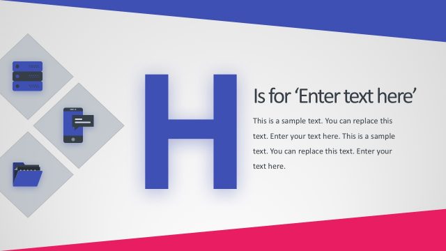 Flat Alphabet Slides PowerPoint