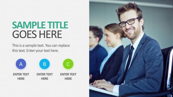 3 Stages Picture Slide PowerPoint Template