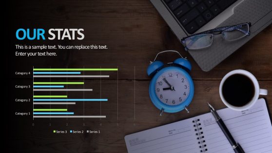 Business Stats Category Slide Template