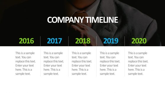 Company Timeline PowerPoint Presentation Slide