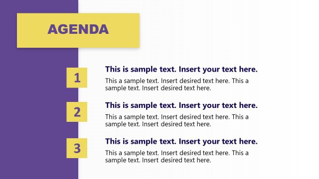 Agenda Slide Template
