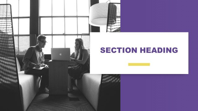 Section Heading Slide