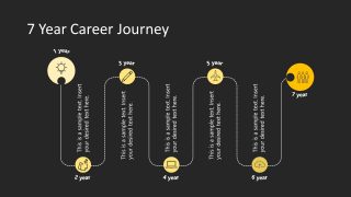 PowerPoint Slide Template for Career Journey Representation