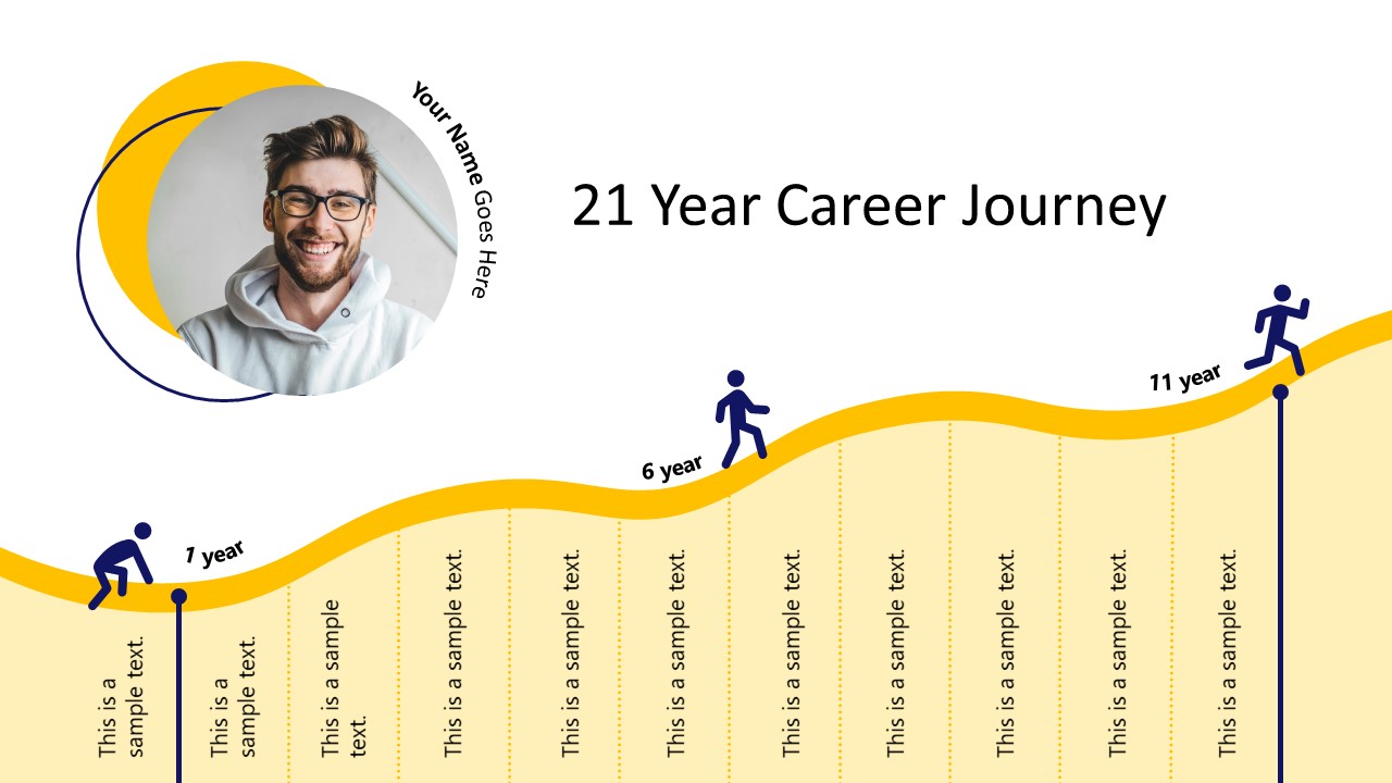 Mountain Infographic - 21-Year Career Journey Template