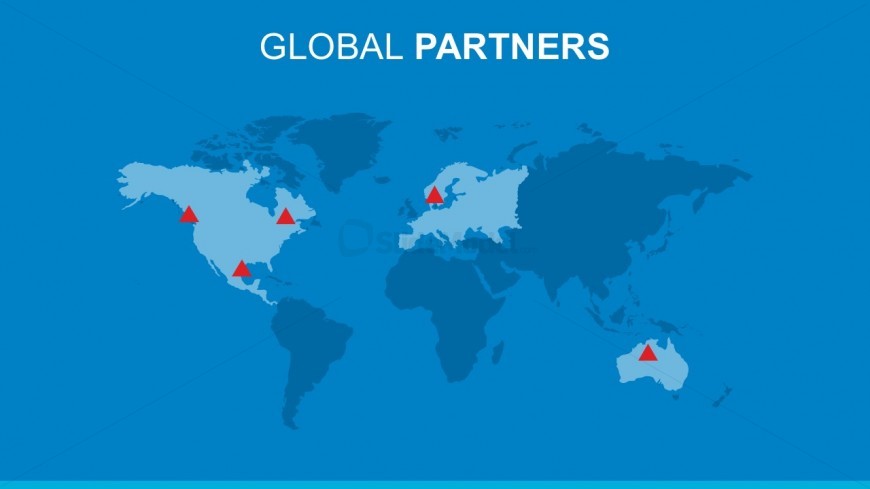 Editable Globalization Partnership Report With PowerPoint Map