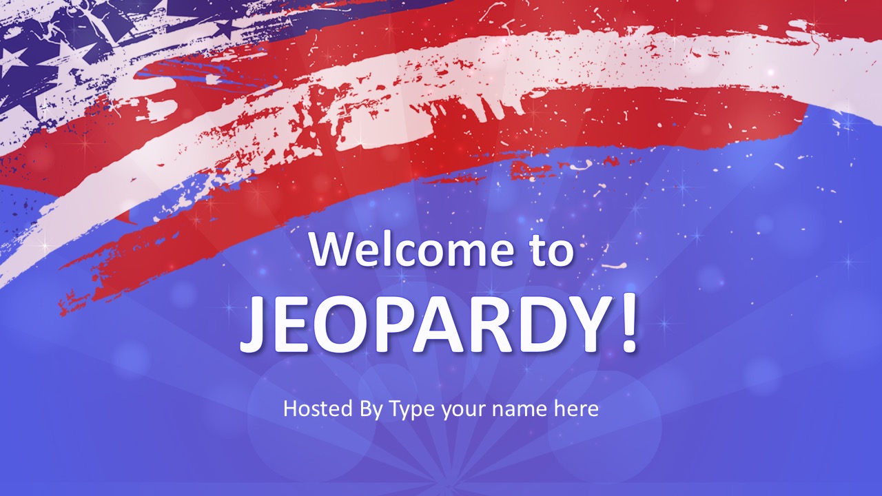 Jeopardy Game Show PowerPoint Template 
