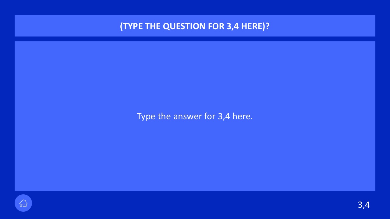 Classroom Question Game PowerPoint Slides