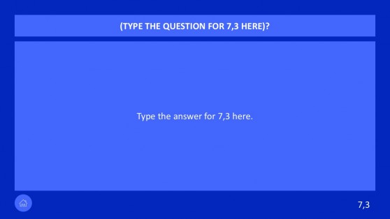 PowerPoint Jeopardy Questions Slide Vectors