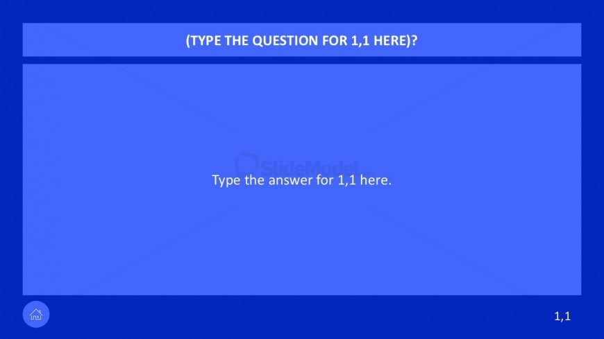 Easy Use Jeopardy Game Template Slides