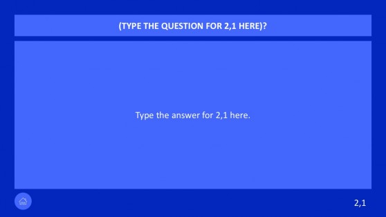 7 Category Question Game Show PowerPoint