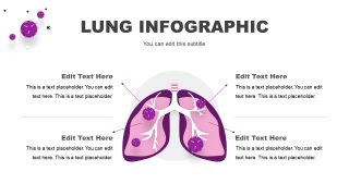 PowerPoint Lung Infographics Diagram Template 