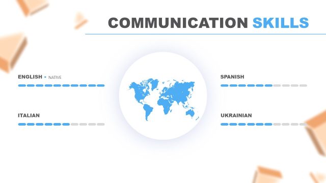 Communication Skills Resume Presentation PowerPoint
