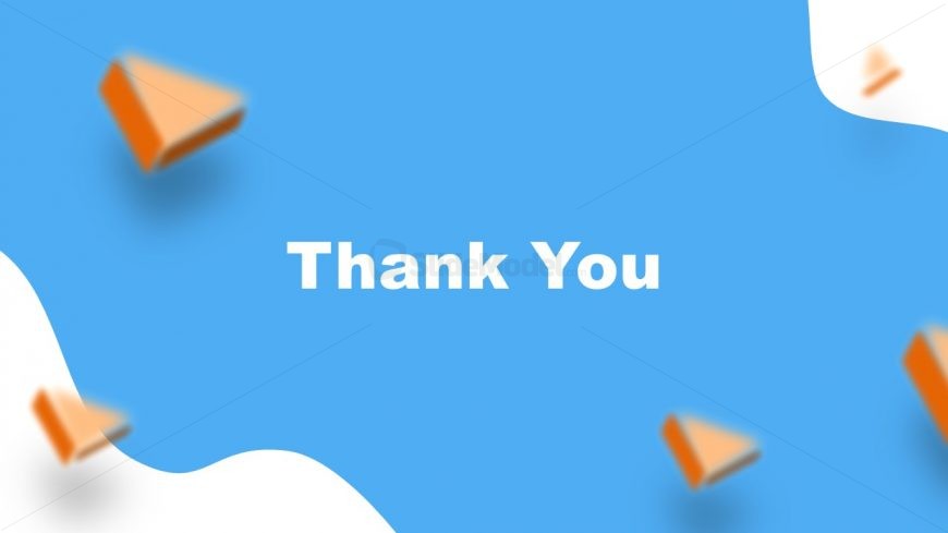 Slide of Thank You in Resume PowerPoint Template 