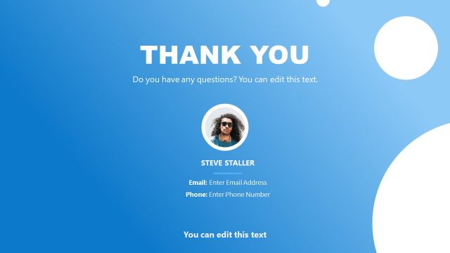 Thank You Slide With Image