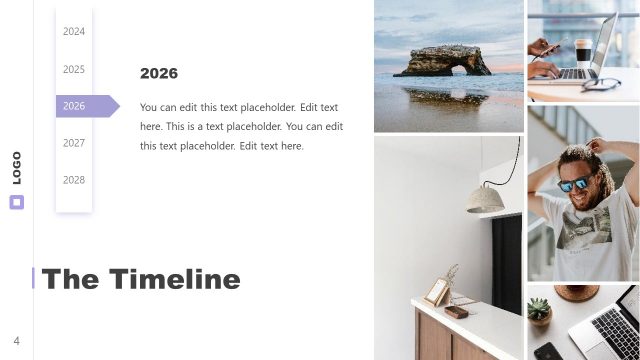 PowerPoint Timeline Diagram Vertical