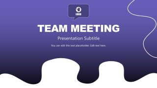 Cover of Team Meeting Presentation 