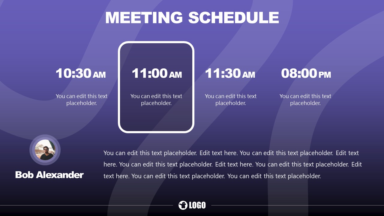 PowerPoint Template for Meeting Time