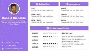 PowerPoint Template for Self Introduction 