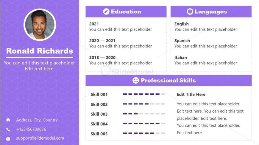 PowerPoint Template for Self Introduction 