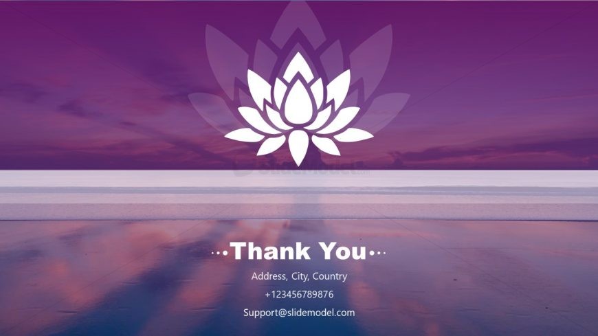 Water Lily Flower Yoga PowerPoint