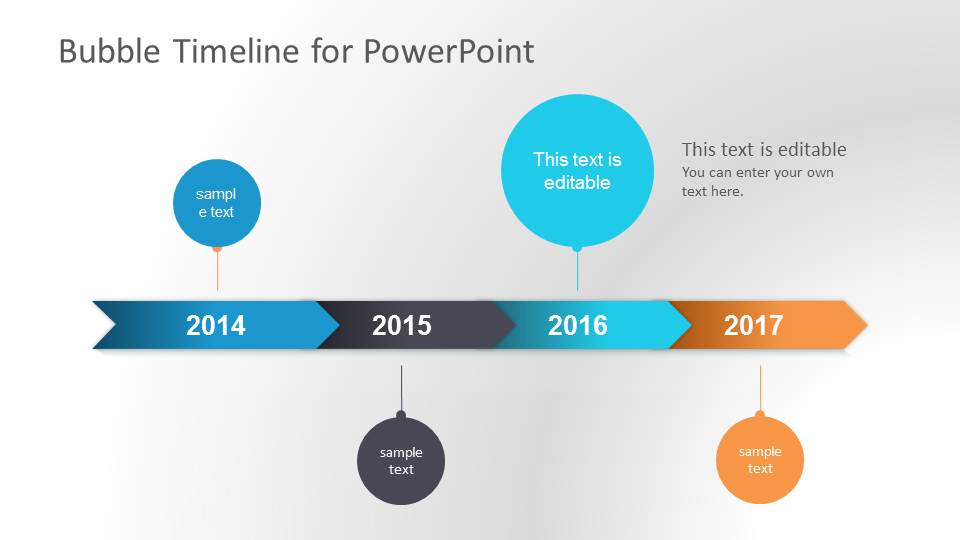 Bubble Timeline Design for PowerPoint