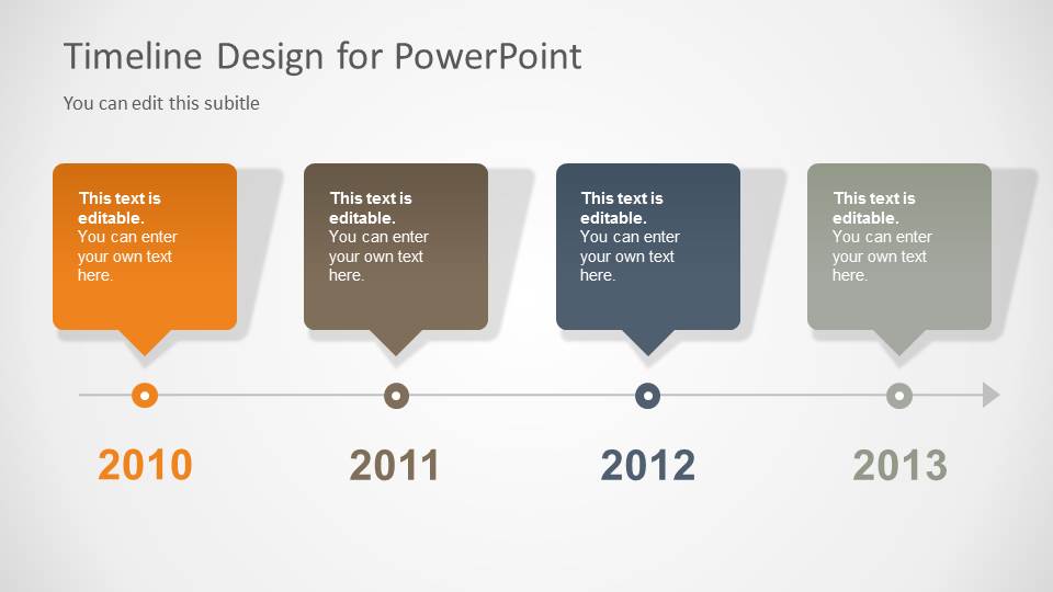 timeline presentation slide template