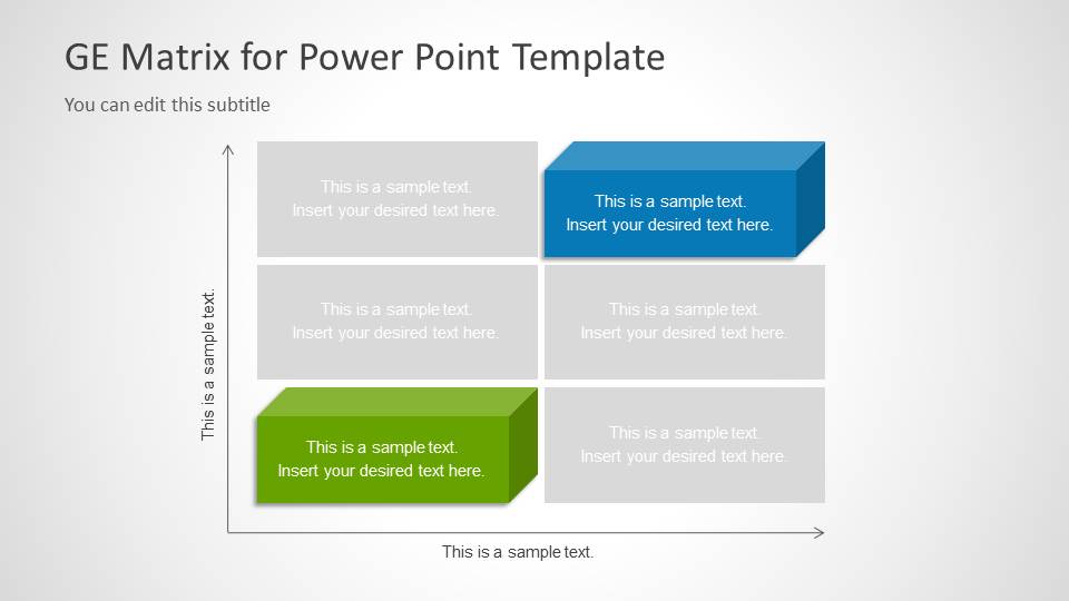 GE Matrix for PowerPoint SlideModel